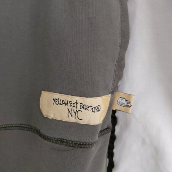Yellow Rat Bastard Zip Up Jacket NYC Pockets Flaw - Picture 2 of 12